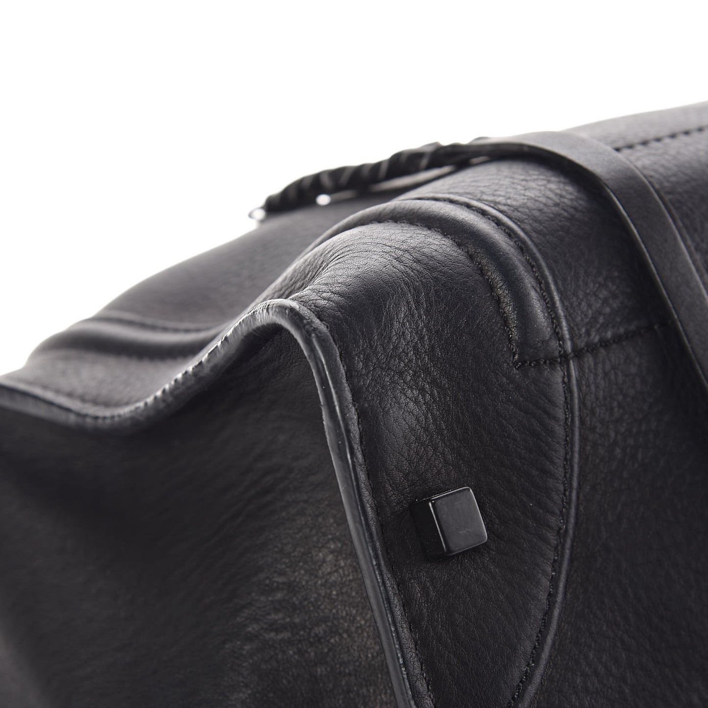 Supple Calfskin Large Phantom Luggage Black