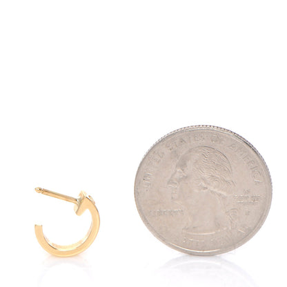 Cartier 18K Yellow Gold Small LOVE Hoop Earrings 4 of 7