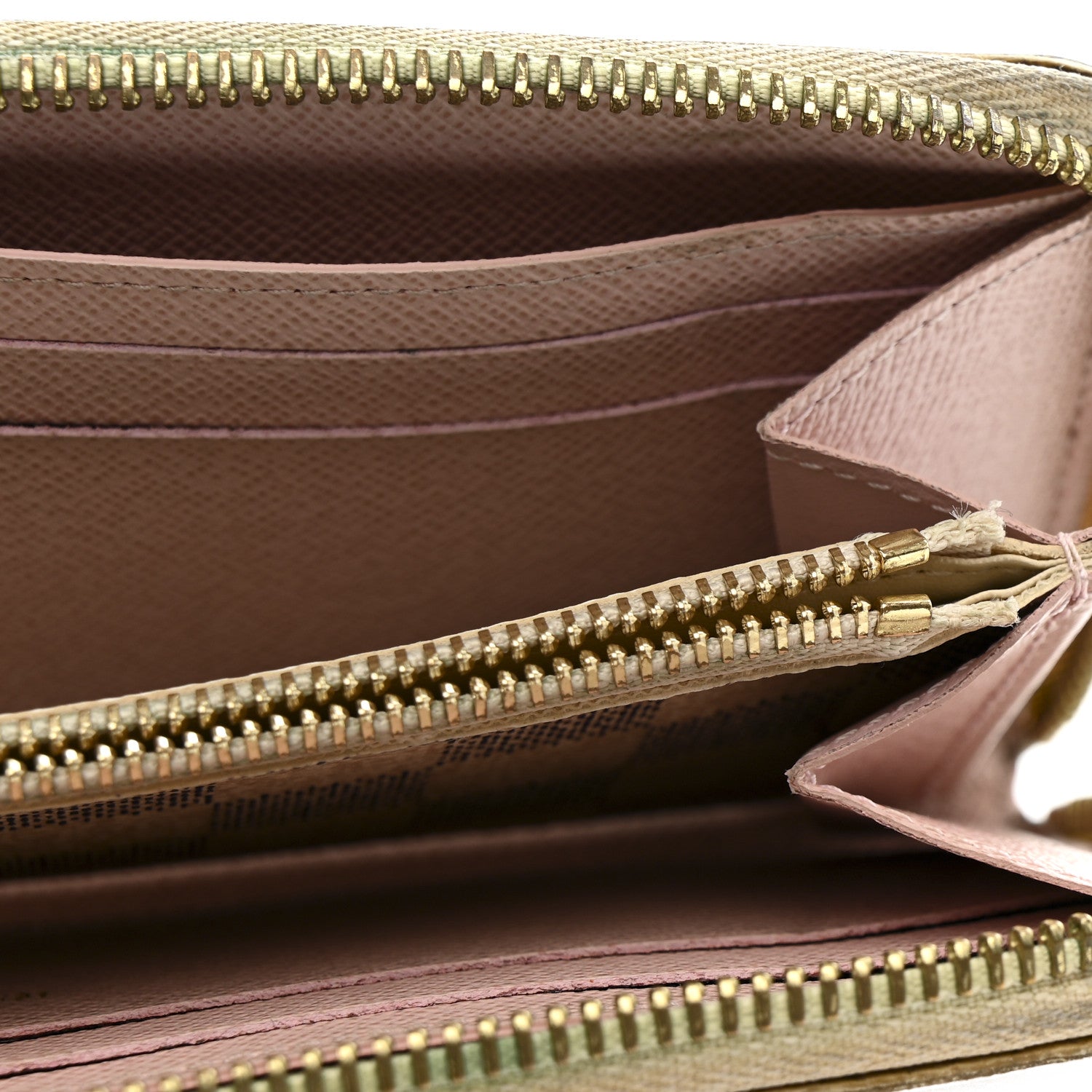 Louis Vuitton Damier Azur Clemence Wallet Rose Ballerine 8 of 13