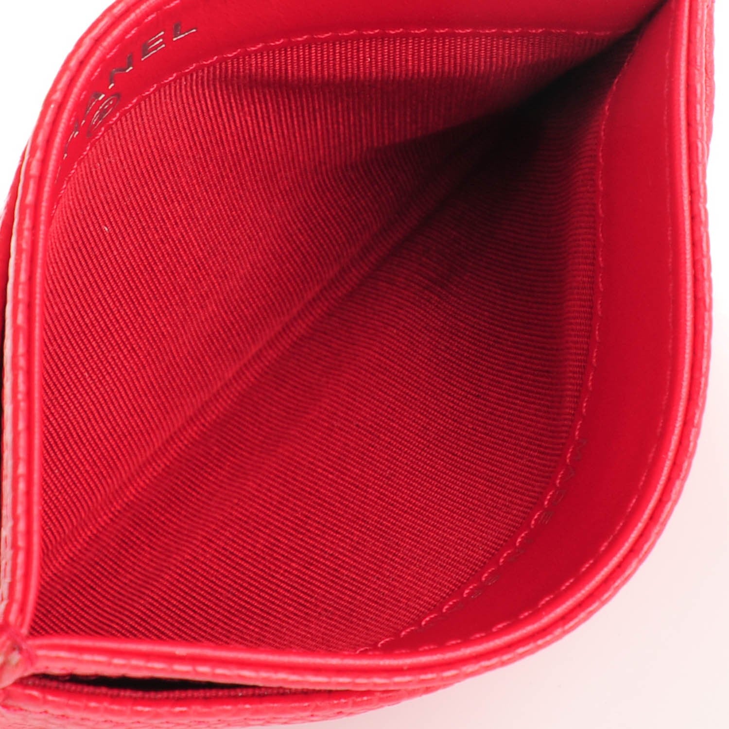 Chanel Caviar Timeless CC Card Holder Coral 5 of 8