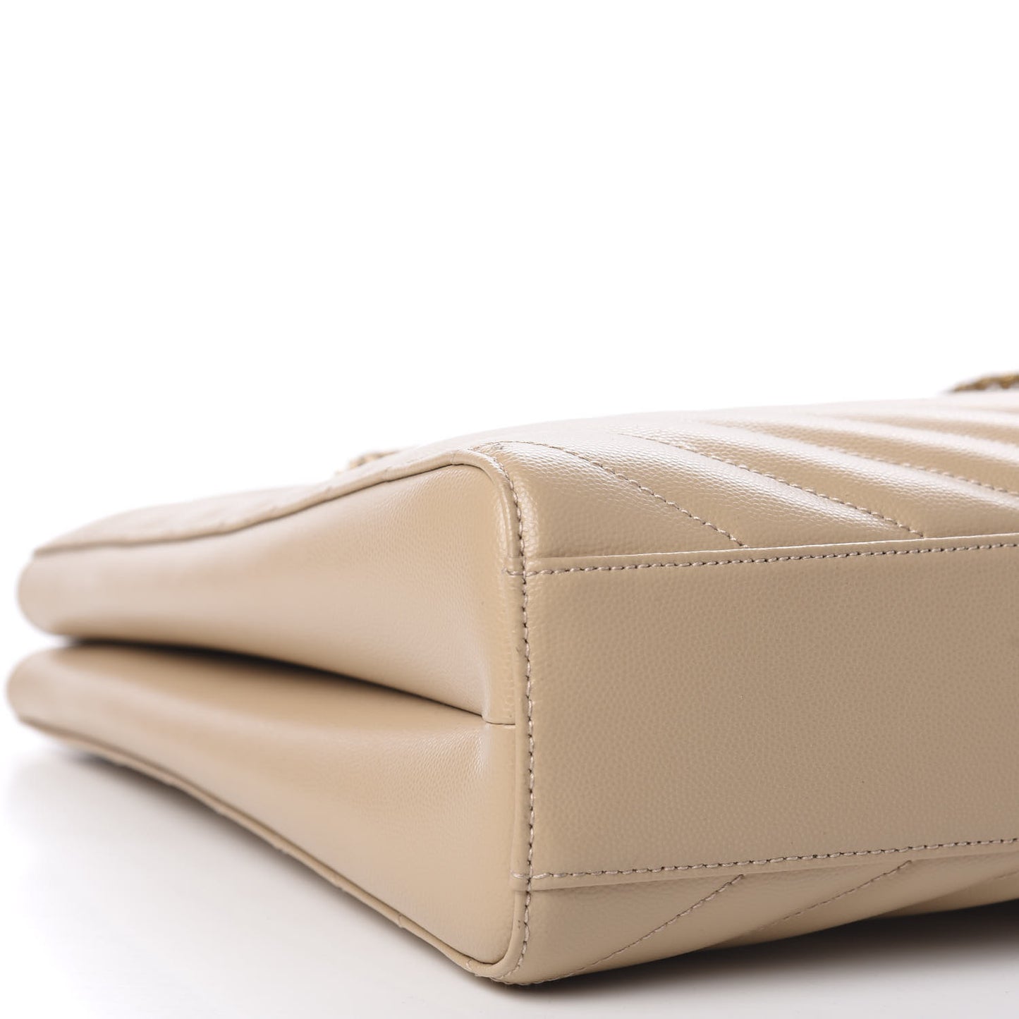 Grain De Poudre Matelasse Chevron Medium Tribeca Shopping Bag Nude Powder