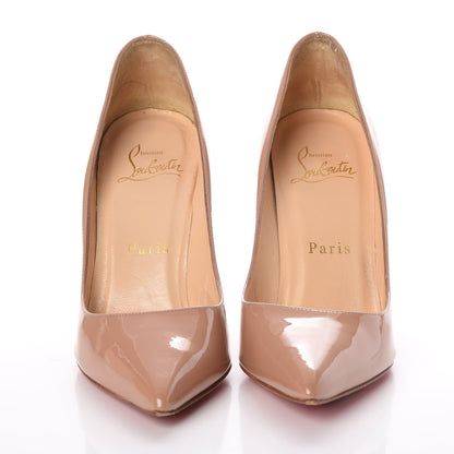 Christian Louboutin Patent Pigalle 100 Pumps 34 Nude 2 of 14