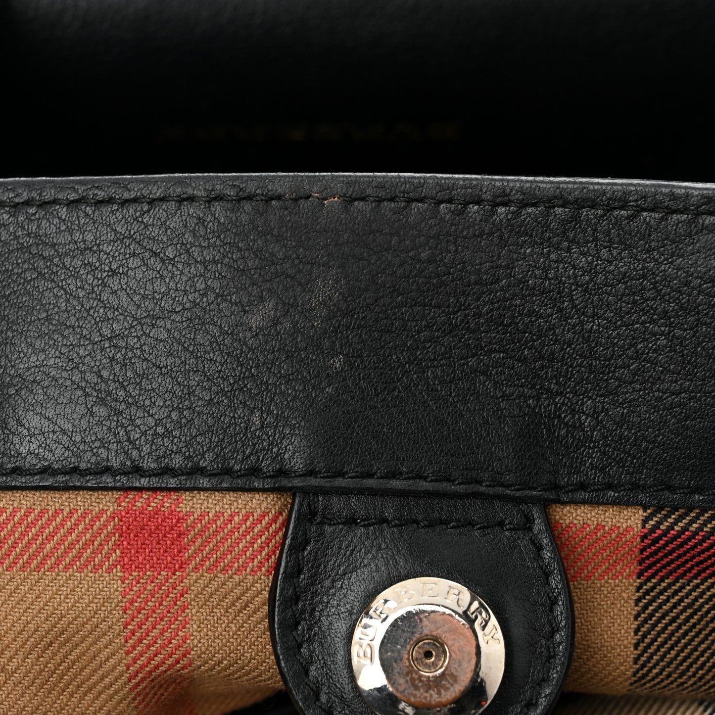 Smooth Calfskin Medium Sartorial Banner Tote Black