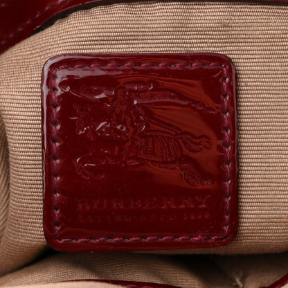Burberry Patent Nova Check Dryden Crossbody Bag Dark Red 6 of 14