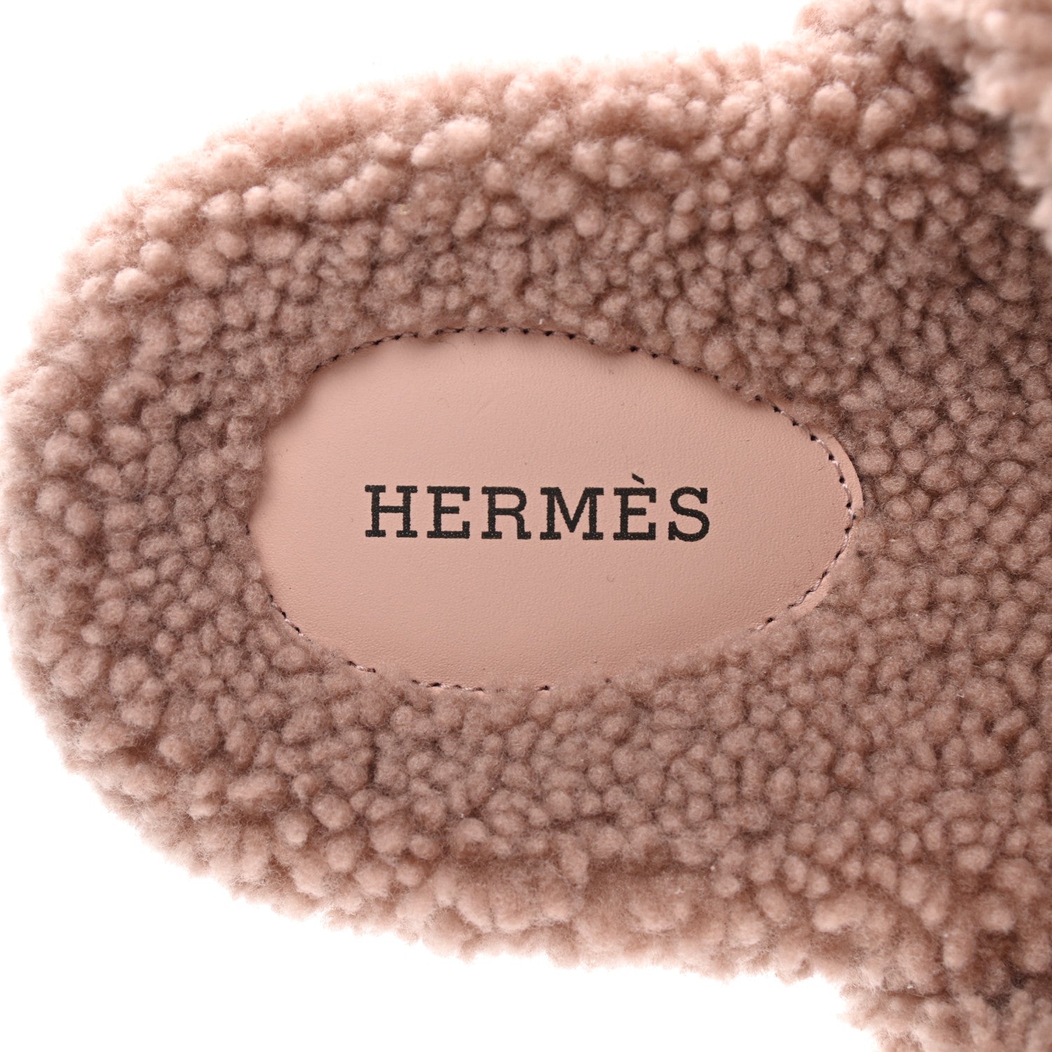 Hermes Woolskin Womens Chypre Sandals 41 Bois De Santal 7 of 7