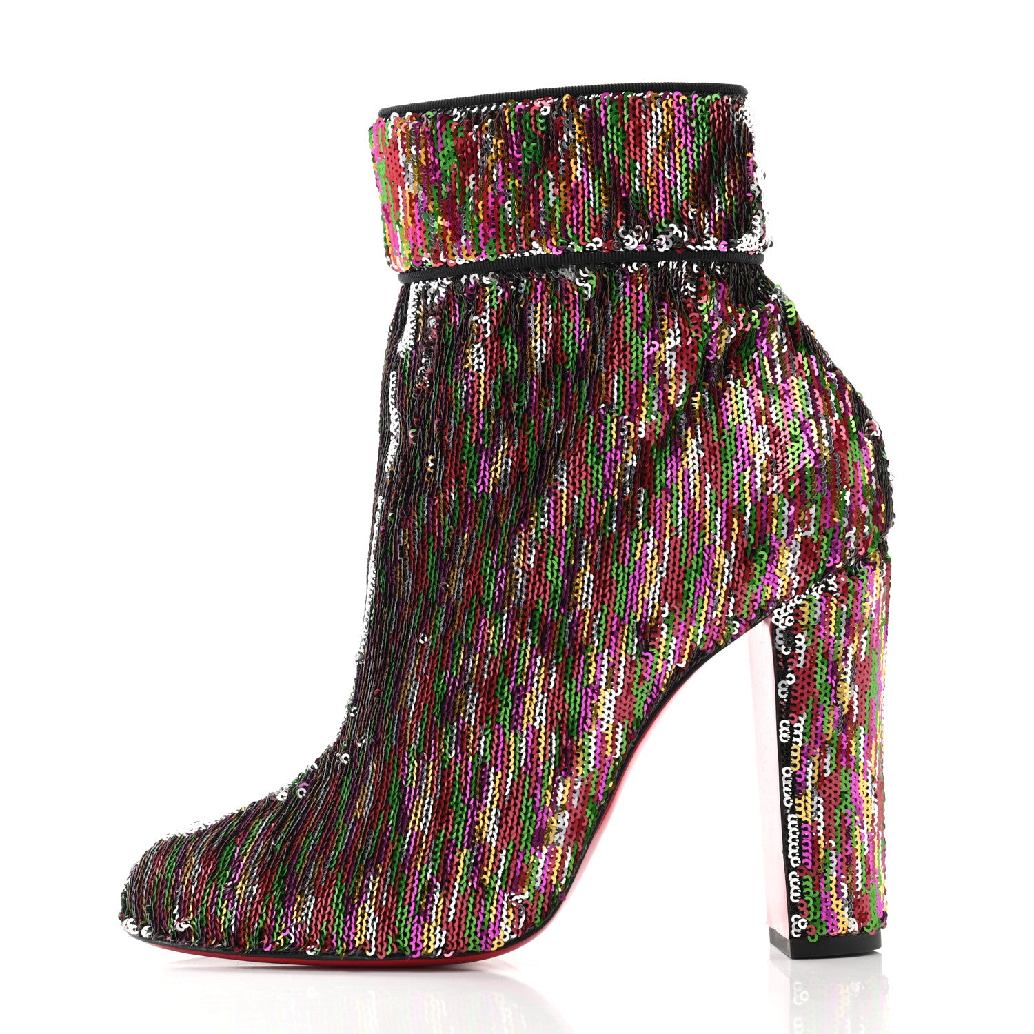 Christian Louboutin Paillettes Moulamax 100 Booties 40 Multicolor 3 of 9