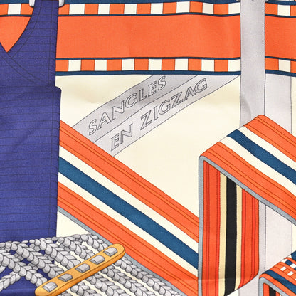Hermes Silk Sangles En Zigzag Scarf 90 5 of 6