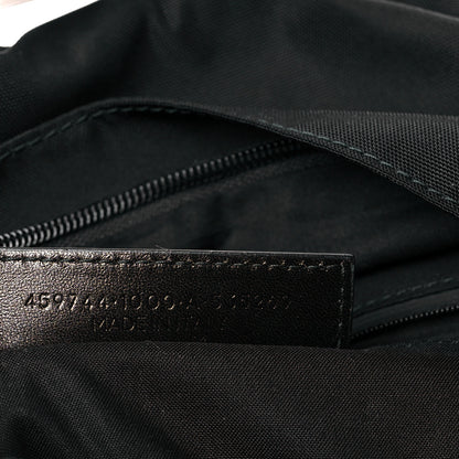 Balenciaga Nylon Political Campaign Logo Embroidered Explorer Backpack Black 6 of 9