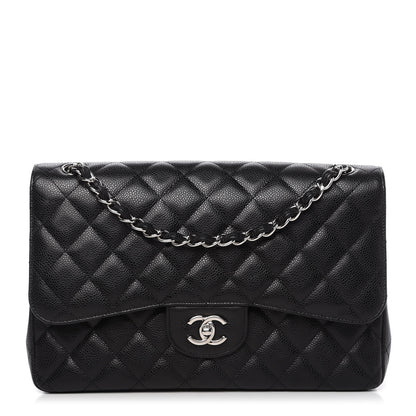 Chanel Caviar Quilted Jumbo Double Flap Black 1 of 11