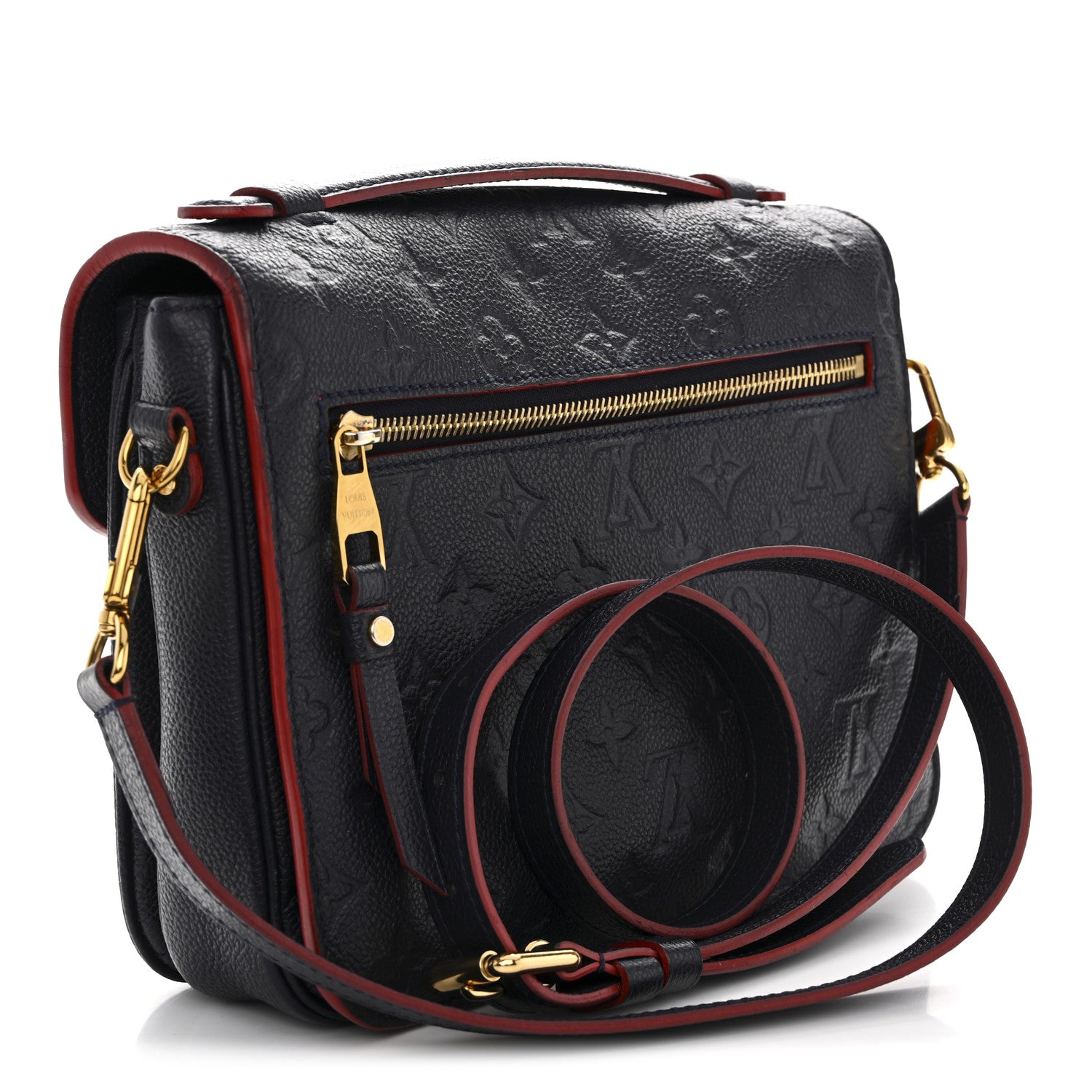 Louis Vuitton Empreinte Pochette Metis Marine Rouge 3 of 13