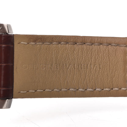 Panerai Stainless Steel Alligator 44mm Luminor GMT Automatic Watch Black PAM00320 9 of 11