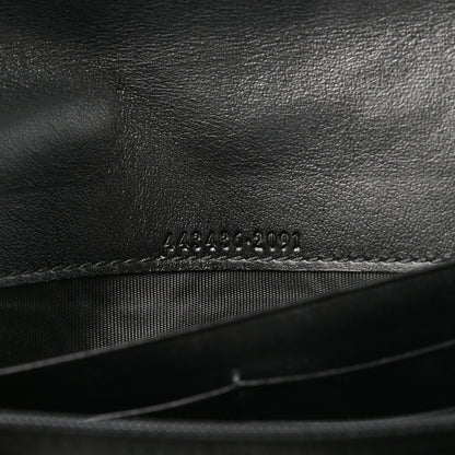 Gucci Calfskin Matelasse GG Marmont Continental Wallet Black 6 of 8