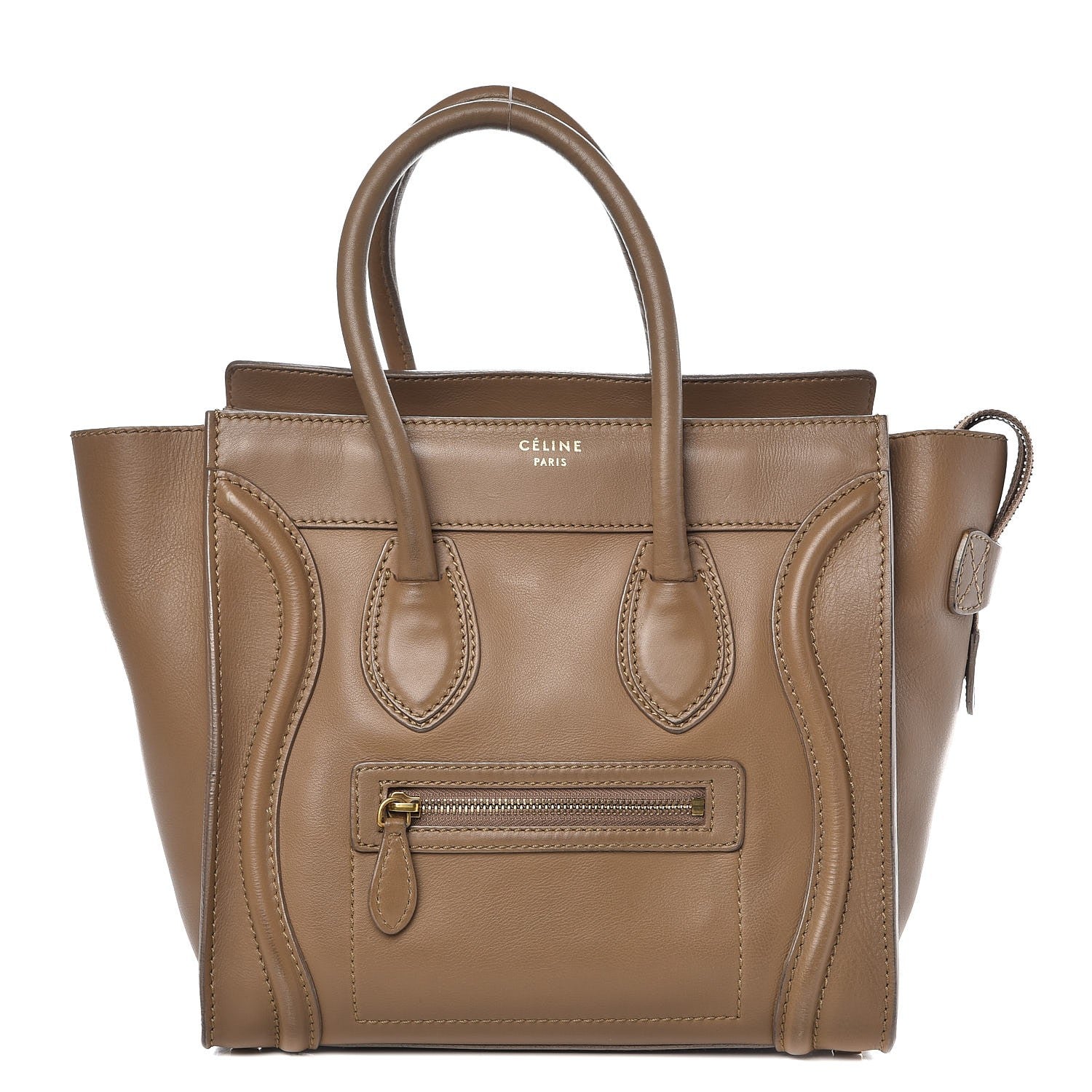 Celine Smooth Calfskin Micro Luggage Camel 1 of 14