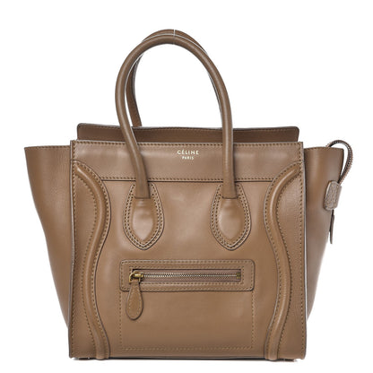 Celine Smooth Calfskin Micro Luggage Camel 1 of 14