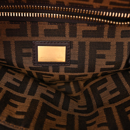 Fendi Goatskin Zucca Ombre Large Peekaboo Iconic Satchel Moro Gold Tobacco 7 of 10