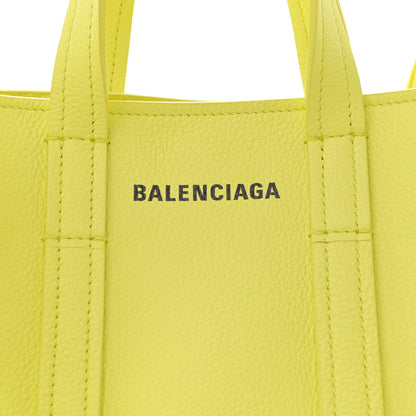 Balenciaga Grained Calfskin XS Everyday North South Shoulder Tote Bag Lemon 8 of 11