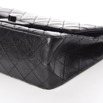 Chanel Aged Calfskin Quilted 2.55 Reissue 225 Flap So Black 9 of 10