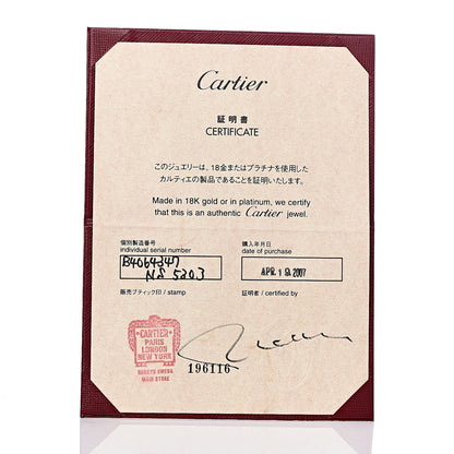 Cartier 18K White Gold Diamond Tank Francaise Band Ring 47 4 5 of 5