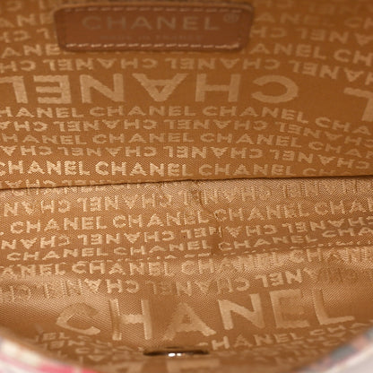 Chanel Canvas Watercolor Tweed Print Clover Small Flap Multicolor 5 of 10