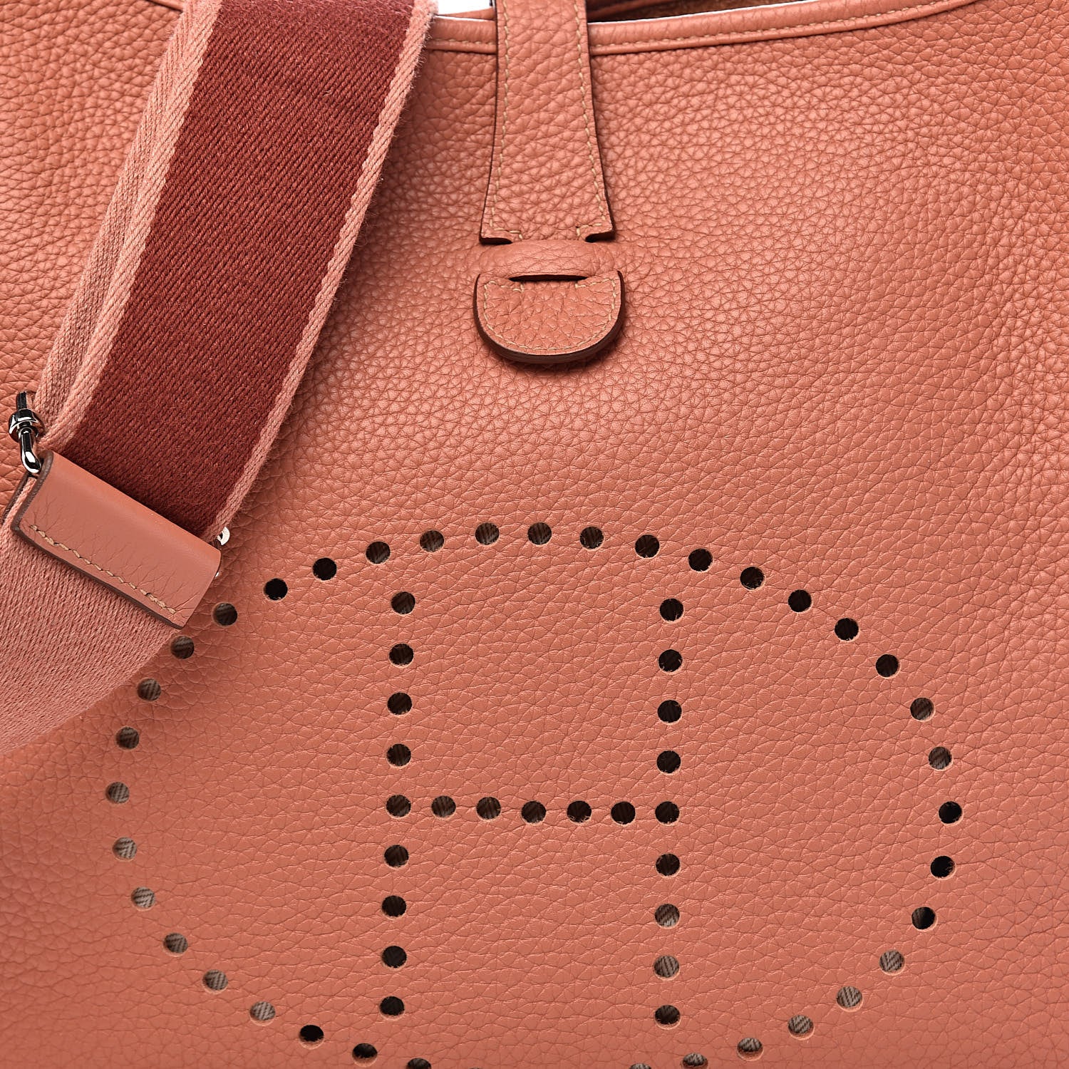 Hermes Taurillon Clemence Amazone Evelyne III GM Crevette 11 of 11