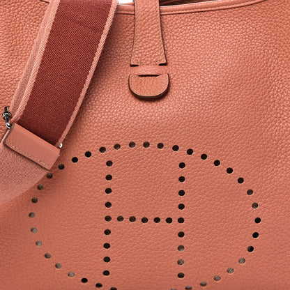 Hermes Taurillon Clemence Amazone Evelyne III GM Crevette 11 of 11