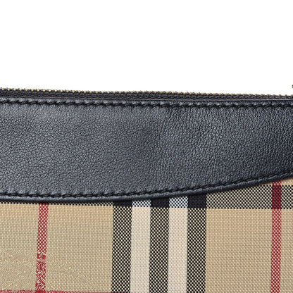 Burberry Horseferry Check Peyton Crossbody Clutch Bag Black 12 of 12