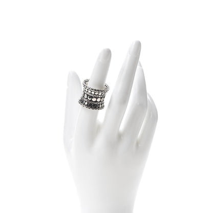 John Hardy Sterling Silver Wide Dot Band Ring 52 6 2 of 4