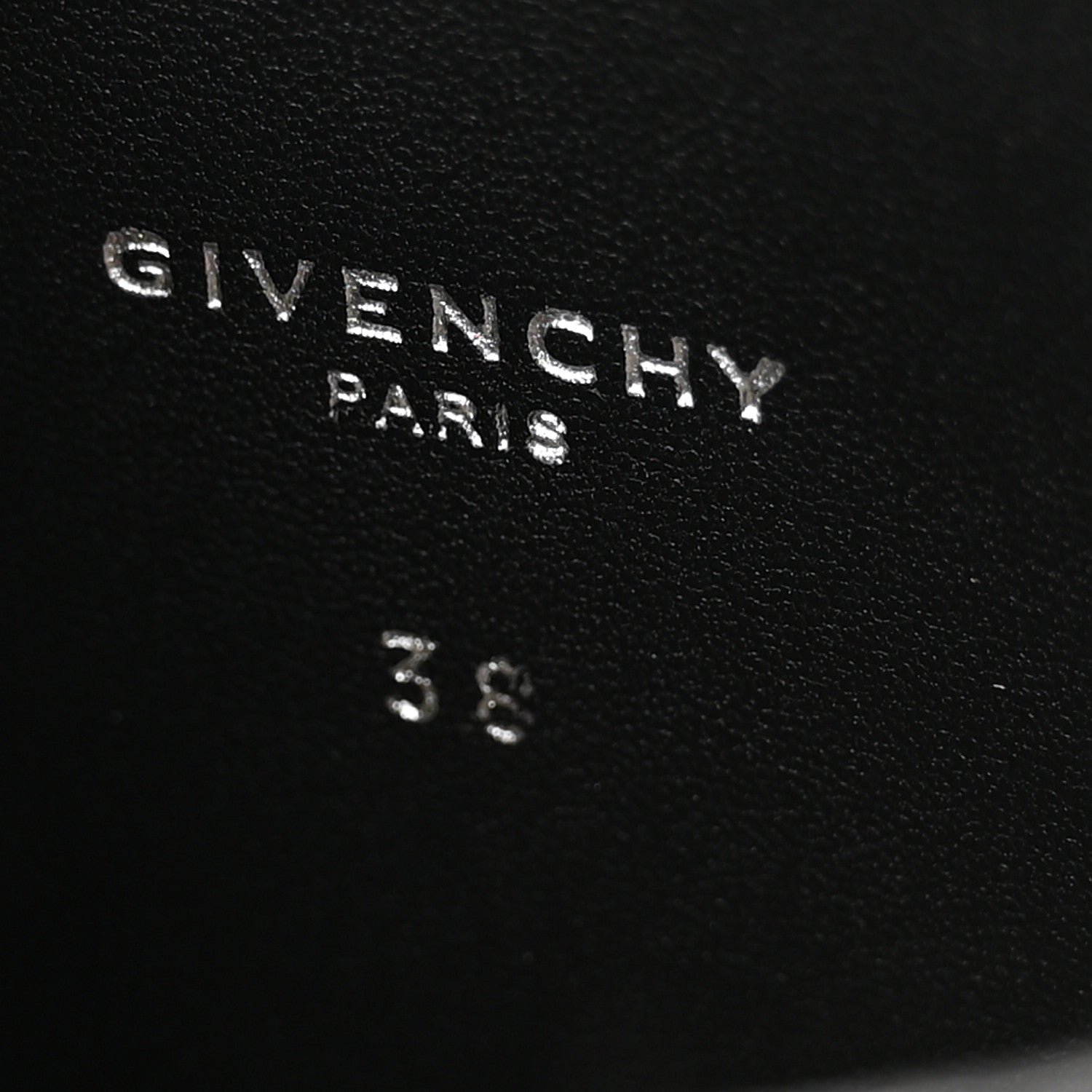 Givenchy Grained Calfskin Shark Lock Biker Knee Boots 38 Black 7 of 8