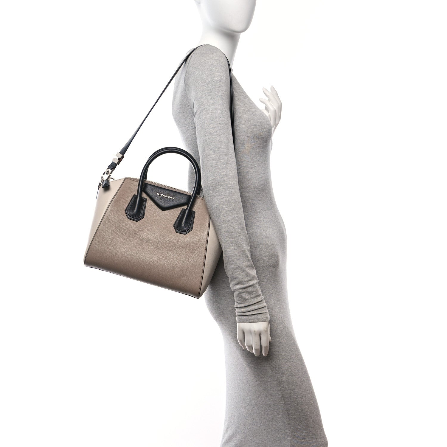 Givenchy Sugar Goatskin Small Tri-Color Antigona Linen 2 of 11