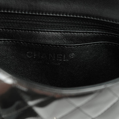 Chanel Striated Patent Quilted Mini Rectangular Flap Black 7 of 9