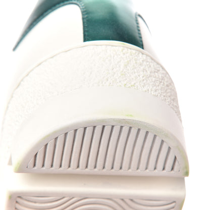 Gucci Calfskin Web Bee Embroidered Womens Ace Platform Sneakers 39.5 White 8 of 14