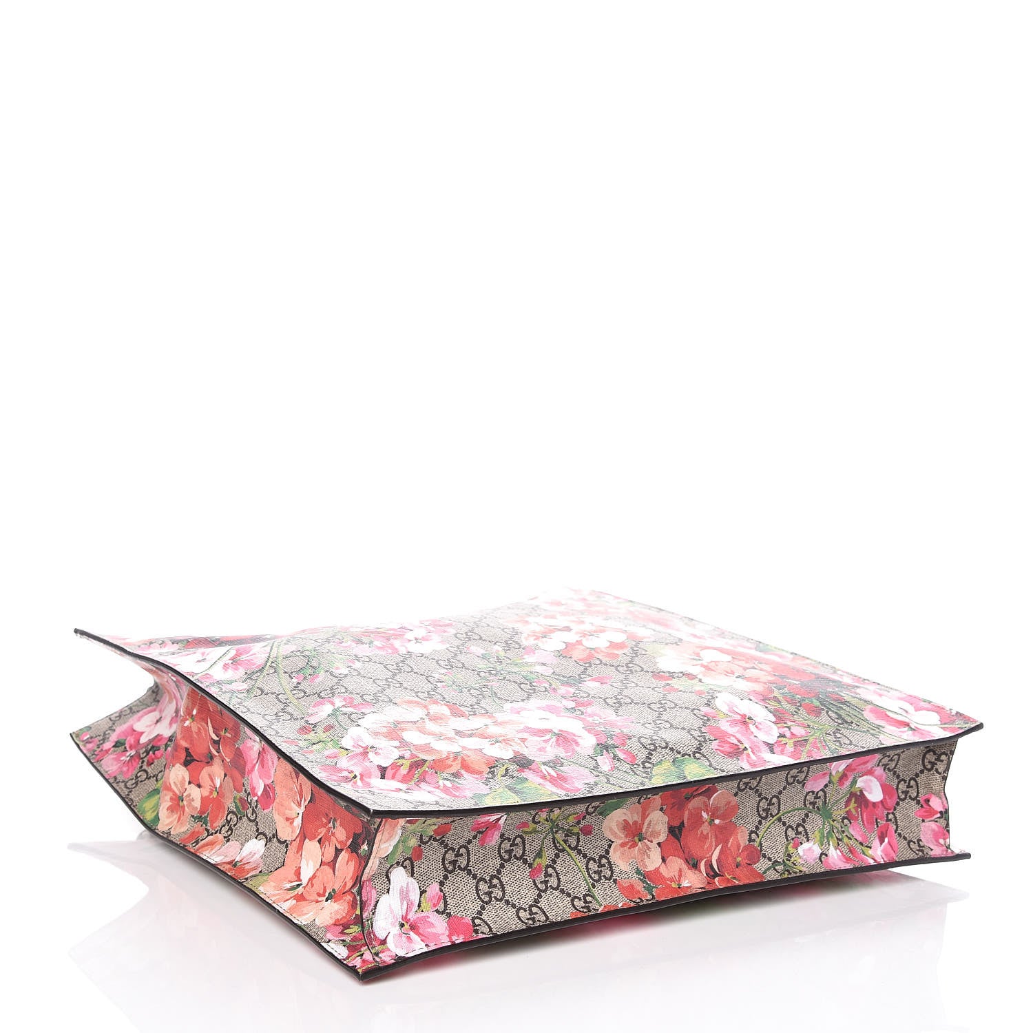 Gucci Soft GG Supreme Monogram Blooms Vertical Tote Beige Multicolor Dry Rose 4 of 9