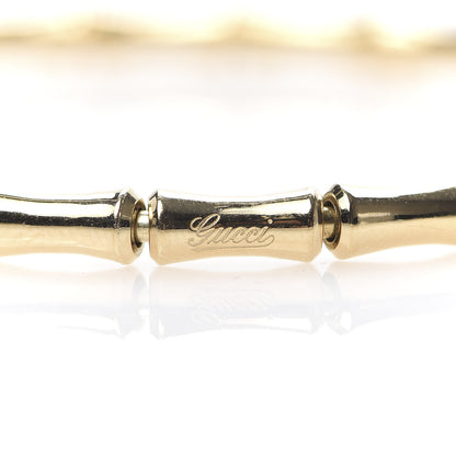 Gucci 18K Yellow Gold Small Bamboo Spring Bracelet 17 5 of 7