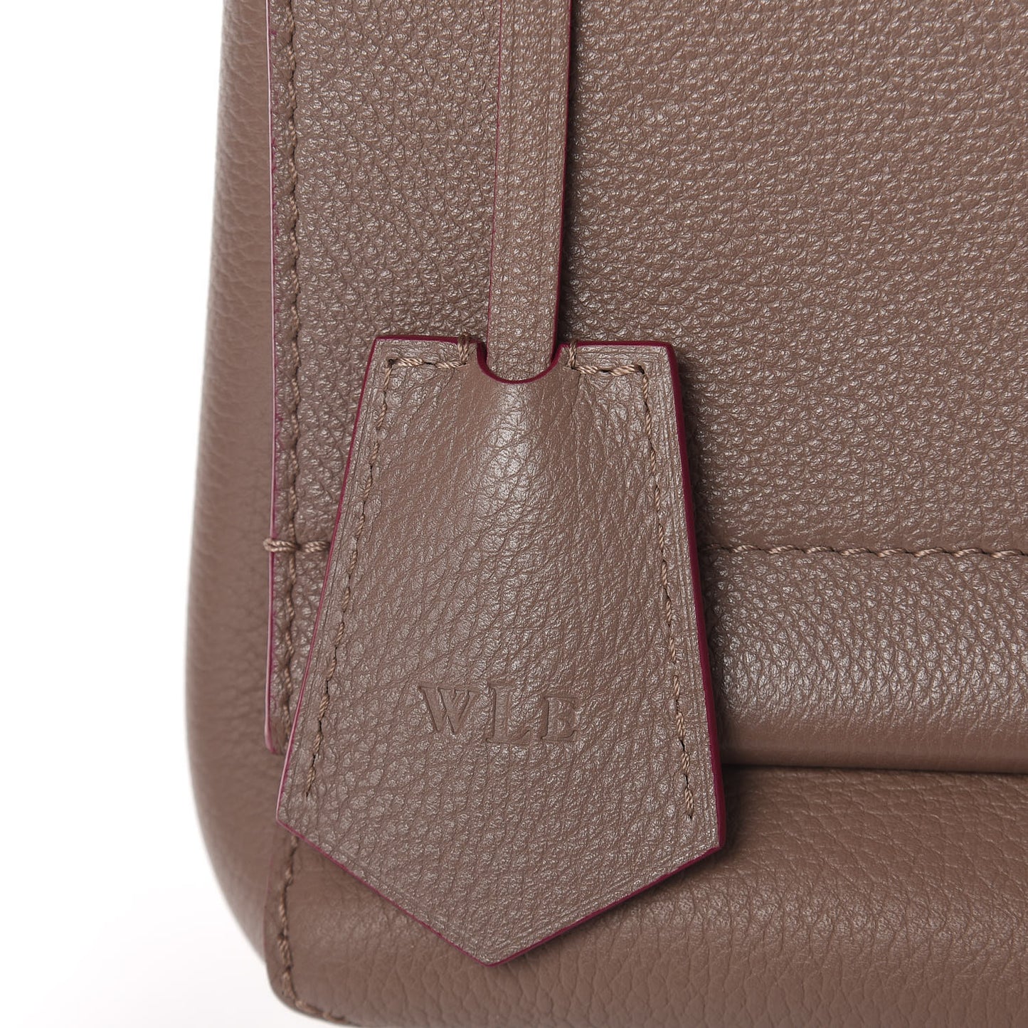Soft Calfskin Lockme II Top Handle Taupe Glace