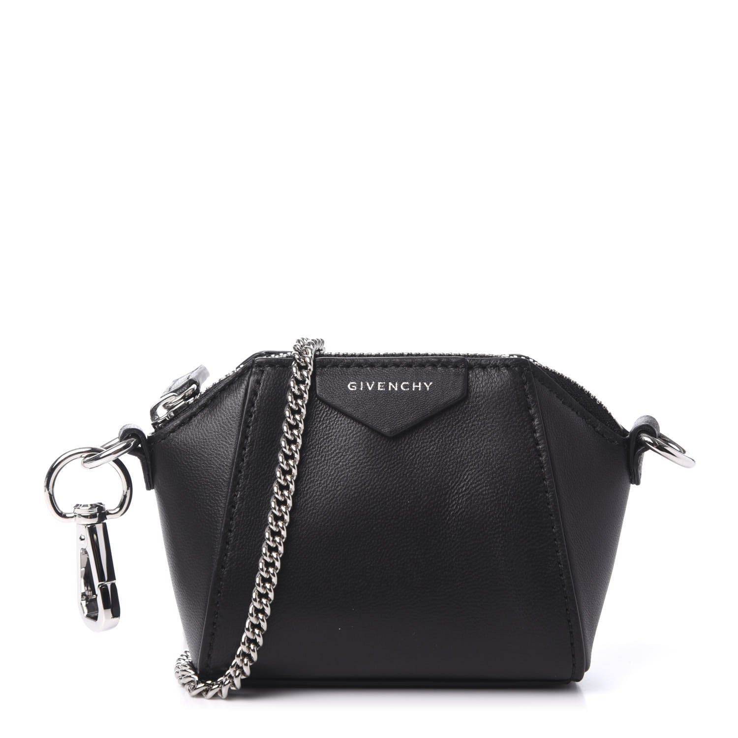 Givenchy Lambskin Baby Antigona with Chain Black 1 of 9
