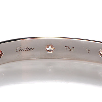 Cartier 18K White Gold 10 Diamond LOVE Bracelet 16 3 of 6