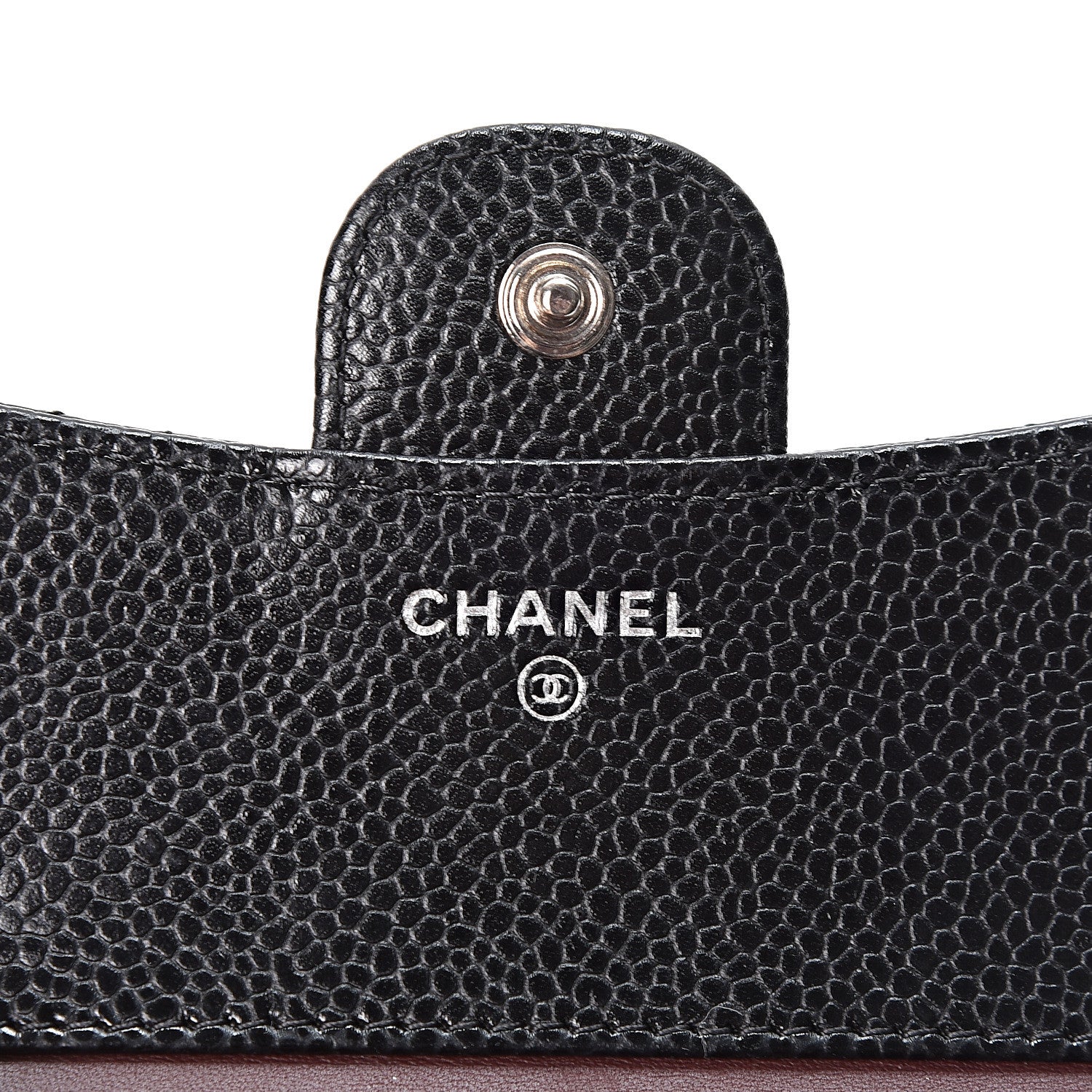 Chanel Caviar Quilted Compact Flap Wallet Black 5 of 9