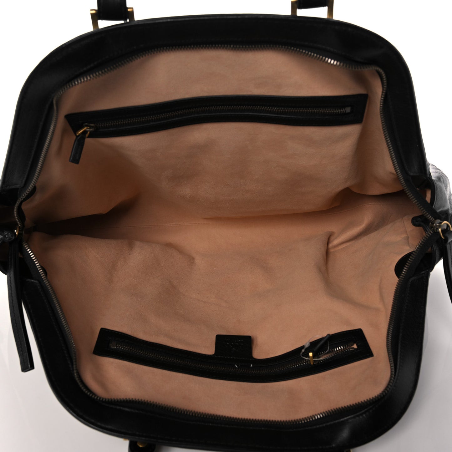 Calfskin Large Re(Belle) Top Handle Bag Black