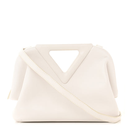 Bottega Veneta Calfskin Small The Point Triangle Bag Chalk 1 of 11