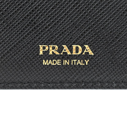 Prada Saffiano Triangle Banana Print Passport Holder Giallo Dis Banana 6 of 10