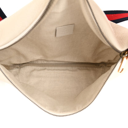Gucci Grained Calfskin Logo Belt Bag White 5 of 8