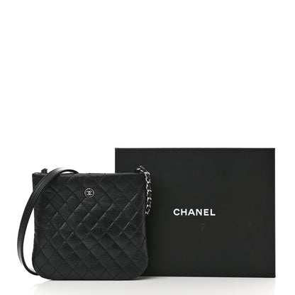 Chanel Aged Calfskin Quilted Crossbody Bag Black 11 of 11