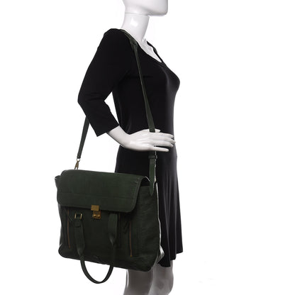 3.1 Phillip Lim 3.1 Textured Calfskin Medium Pashli Satchel Jade 2 of 16