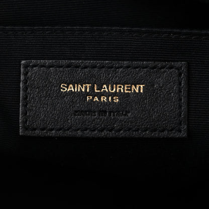 Saint Laurent Calfskin Matelasse Monogram Lou Camera Bag Black 6 of 14