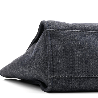 Chanel Denim Medium Deauville Tote Dark Blue 9 of 10