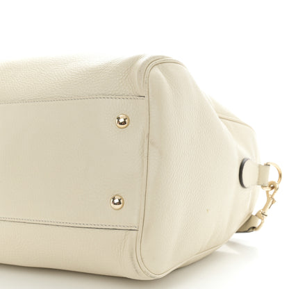 Gucci Calfskin Bamboo Medium Shopper Boston Mystic White 11 of 15