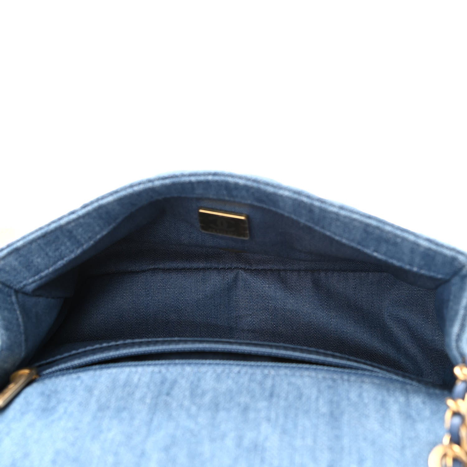 Chanel Denim Quilted Mini Pearl Crush Rectangular Flap Blue 8 of 18