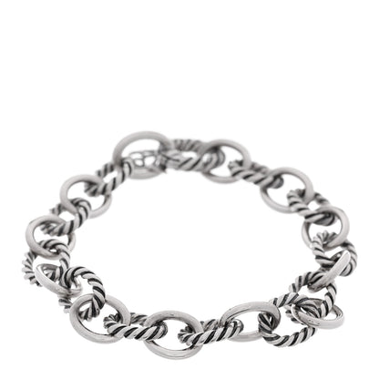 David Yurman Sterling Silver 5.5mm DY Madison Link Chain Bracelet 1 of 4