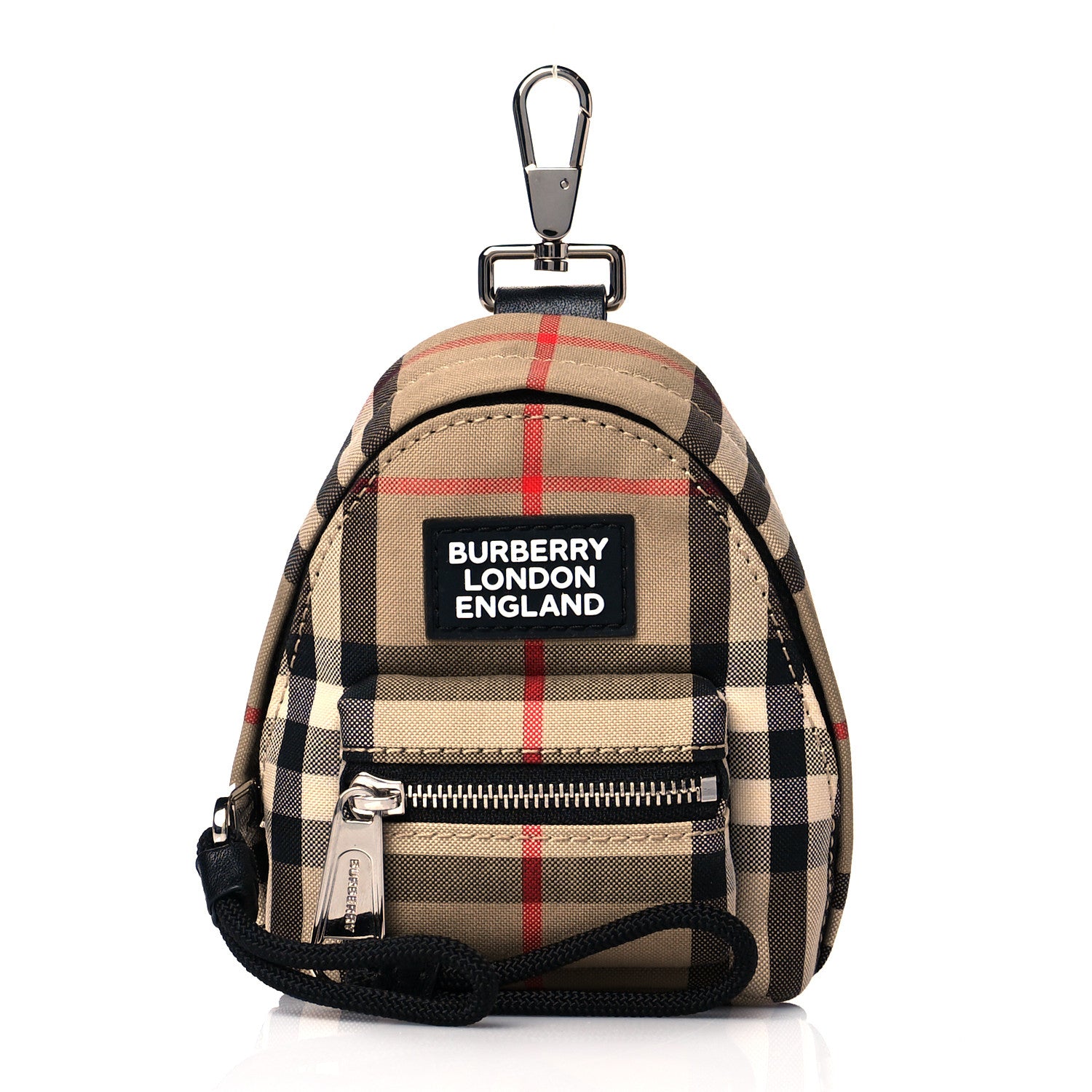 Burberry Vintage Check Backpack Key Charm Brown 1 of 11
