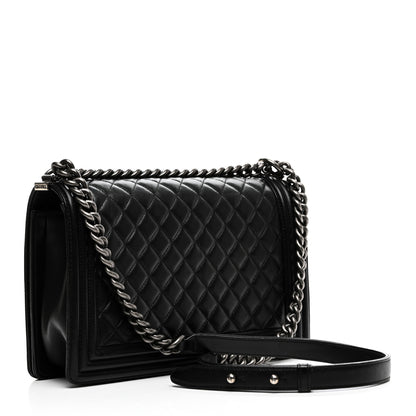Chanel Lambskin Quilted New Medium Boy Flap Black 3 of 10